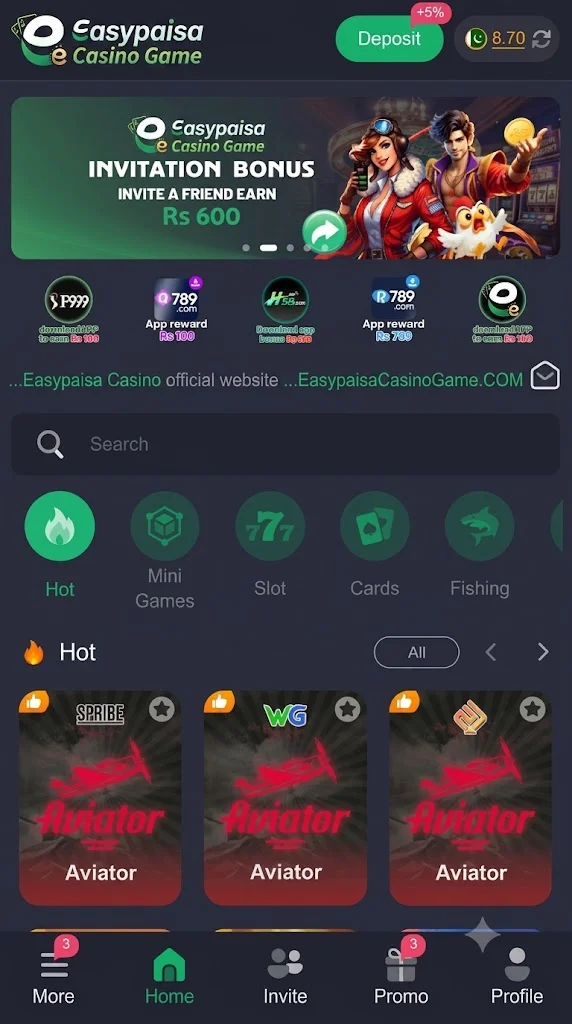 EasyPaisa Casino Game
